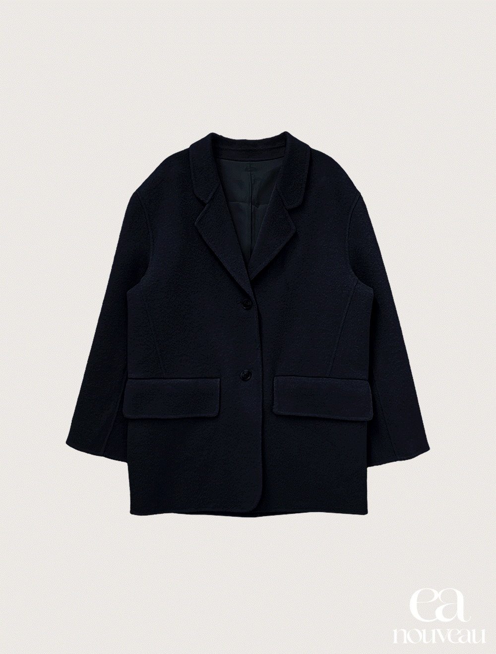 [3rd/NOUVEAU] Awesome half coat - navy